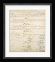 Constitution of the United States IV Framed Print