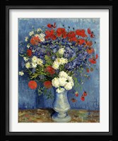 Still Life: Vase with Cornflowers and Poppies, 1887 Fine Art Print
