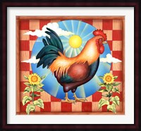 Morning Glory Rooster II Fine Art Print