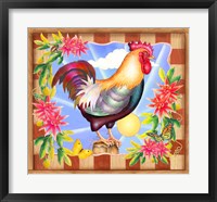 Morning Glory Rooster IV Fine Art Print