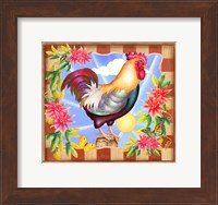 Morning Glory Rooster IV Fine Art Print