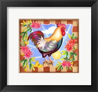 Morning Glory Rooster IV Fine Art Print