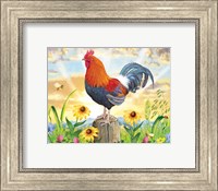 Rooster At Dawn Fine Art Print