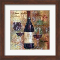 Napa Valley Pinot Lettered Fine Art Print