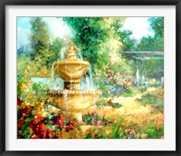 The Garden Fountain Fine Art Print