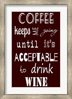Acceptable to Drink Wine Fine Art Print