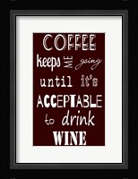 Acceptable to Drink Wine Fine Art Print