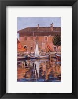 Sailboats On The Canal Fine Art Print