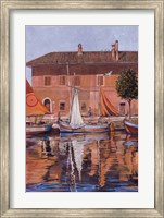 Sailboats On The Canal Fine Art Print