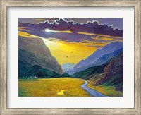 Sunset In Wales Fine Art Print