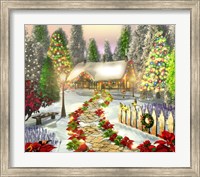 Winter's Cottage Fine Art Print