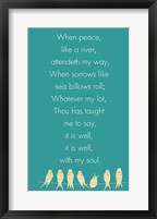It Is Well With My Soul Panel Framed Print