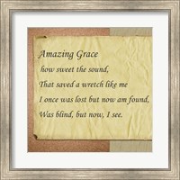 Amazing Grace Parchment Fine Art Print