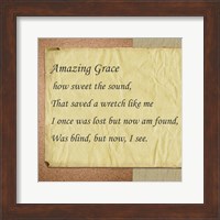 Amazing Grace Parchment Fine Art Print