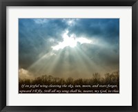 Nearer God To Thee Framed Print