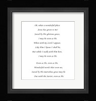 What A Wonderful Place Framed Print