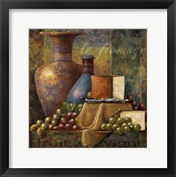 Cheese & Grapes Framed Print