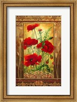 Poppy Field II In Frame Fine Art Print