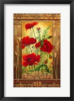 Poppy Field II In Frame Fine Art Print