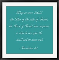 Revelation 5:5 - blue Fine Art Print