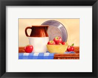 Apples In Yellow Bowl Framed Print