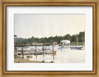 Boats At Low Tide Fine Art Print