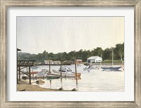 Boats At Low Tide Fine Art Print