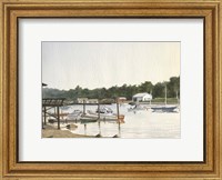 Boats At Low Tide Fine Art Print