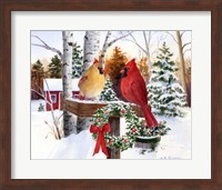 Christmas Cardinals Fine Art Print