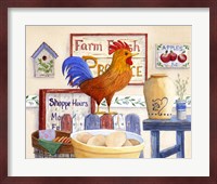 Country Rooster Fine Art Print