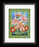 Bouquet in Border II Framed Print