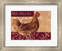 Rustic Roosters III Fine Art Print