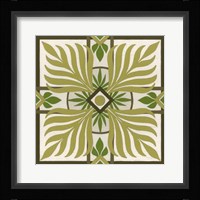 Non-Embellished Palm Motif II Framed Print