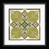 Non-Embellished Palm Motif III Framed Print