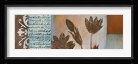 Flower Filigree Panorama I Framed Print