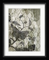 Arabesque Butterflies I Framed Print