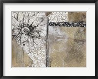 Collage Fleur I Framed Print