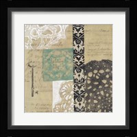 Filigree & Key II Framed Print
