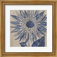Indigo Sunflower Fine Art Print