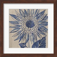 Indigo Sunflower Fine Art Print
