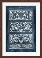 Ornamental Iron Blueprint I Fine Art Print