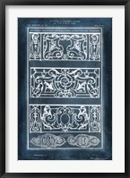 Ornamental Iron Blueprint I Fine Art Print