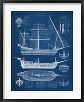 Antique Ship Blueprint I Fine Art Print