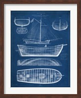 Antique Ship Blueprint II Fine Art Print