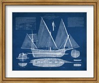 Antique Ship Blueprint III Fine Art Print