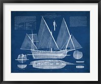 Antique Ship Blueprint III Fine Art Print