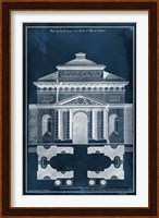 Palace Facade Blueprint II Fine Art Print