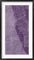 Graphic Map of Chicago Fine Art Print