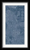 Graphic Map of Boston Fine Art Print