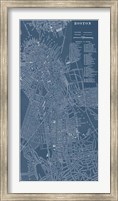 Graphic Map of Boston Fine Art Print